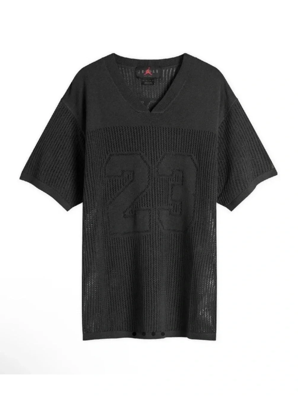 Air Jordan Knit Jersey 23 Logo Shirt Black